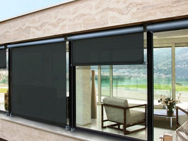 straight drop awnings