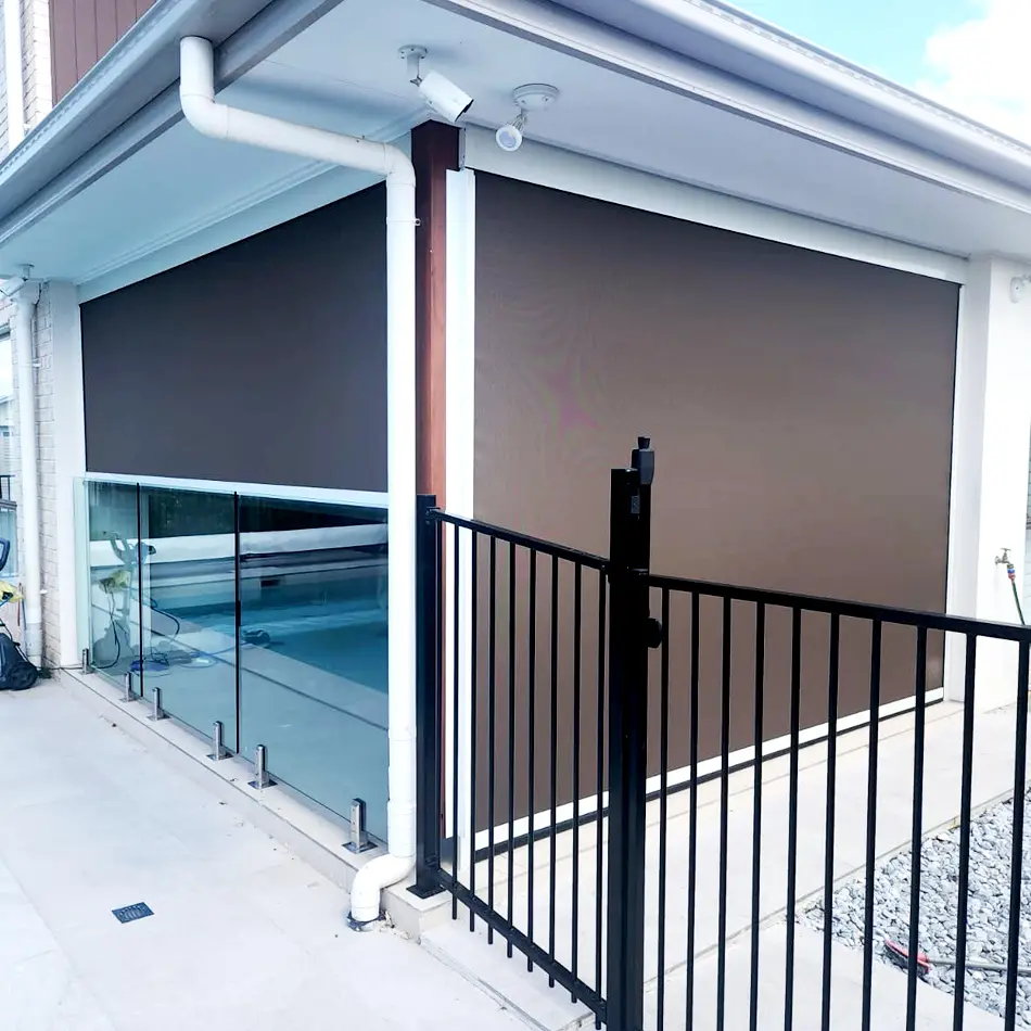 Outdoor Blinds Brisbane 1 Brisbane Window Furnishings outdoor zipscreen blinds banya sunshine coast